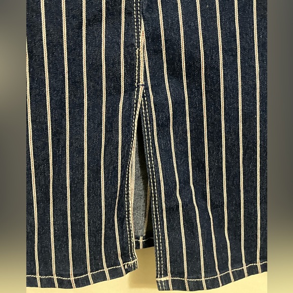 C Denim Est 1946 Blue Plaid Back Slit Skirt Size 20W - Picture 7 of 10